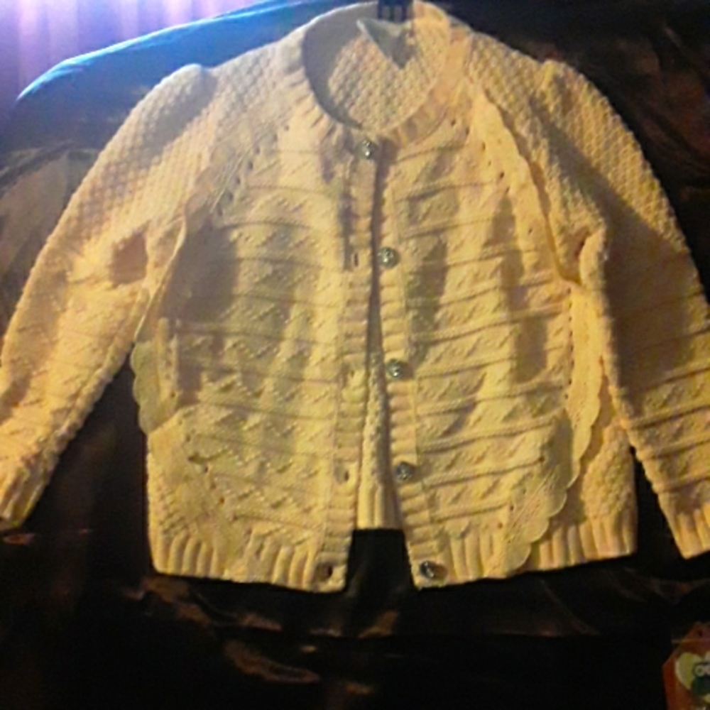 Babys button up sweater